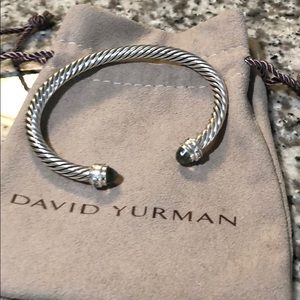 David Yurman Praisolite Cable Bracelet w/ Diamonds
